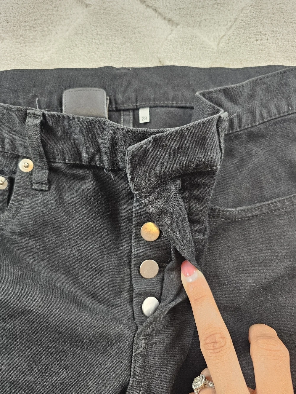 Dior Skinny Denim Pants Mens 28x28 Black
